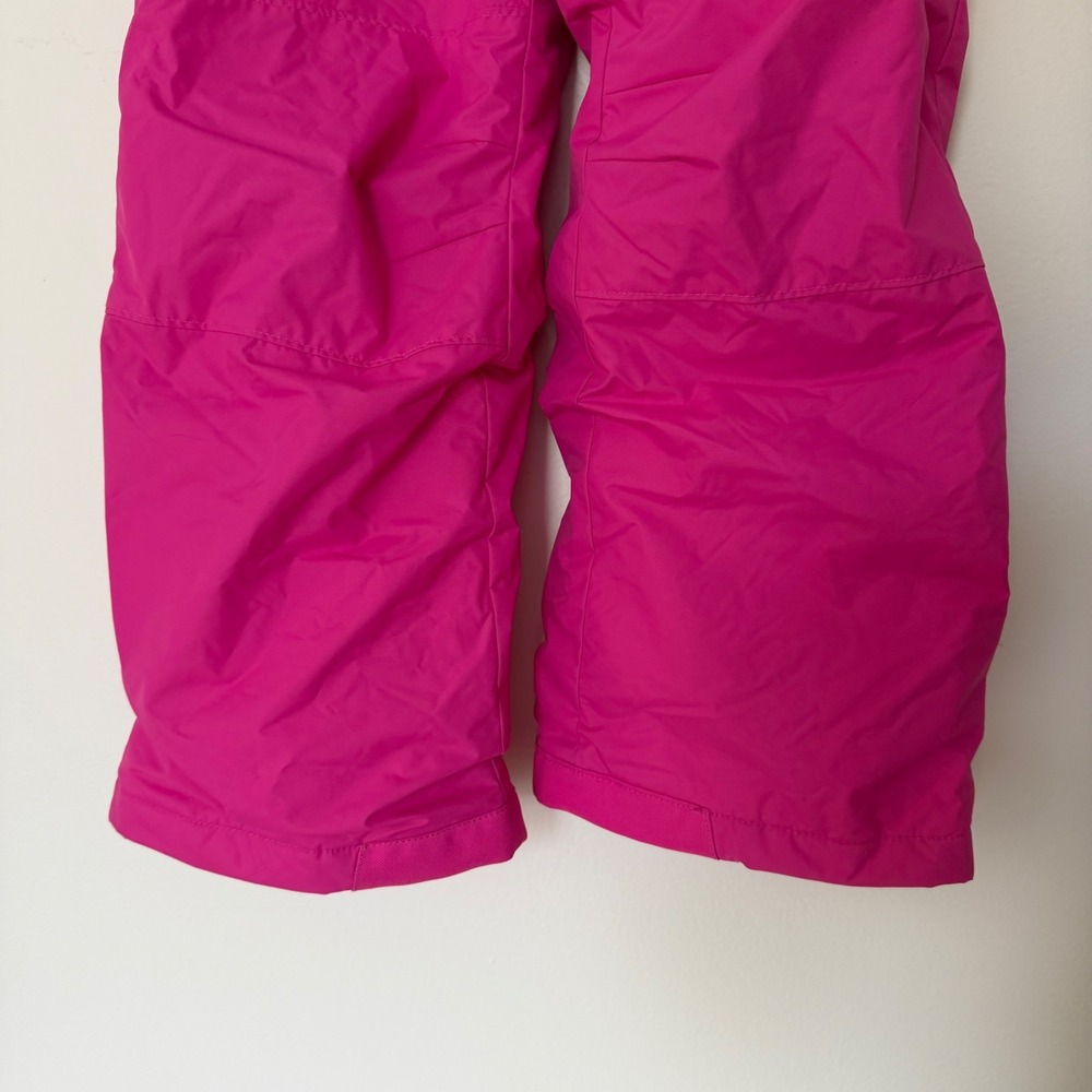 Columbia Girls Pink Snow Pants Size Small 7/8 Insulated Winter Ski Cargo Pants - Picture 5 of 13